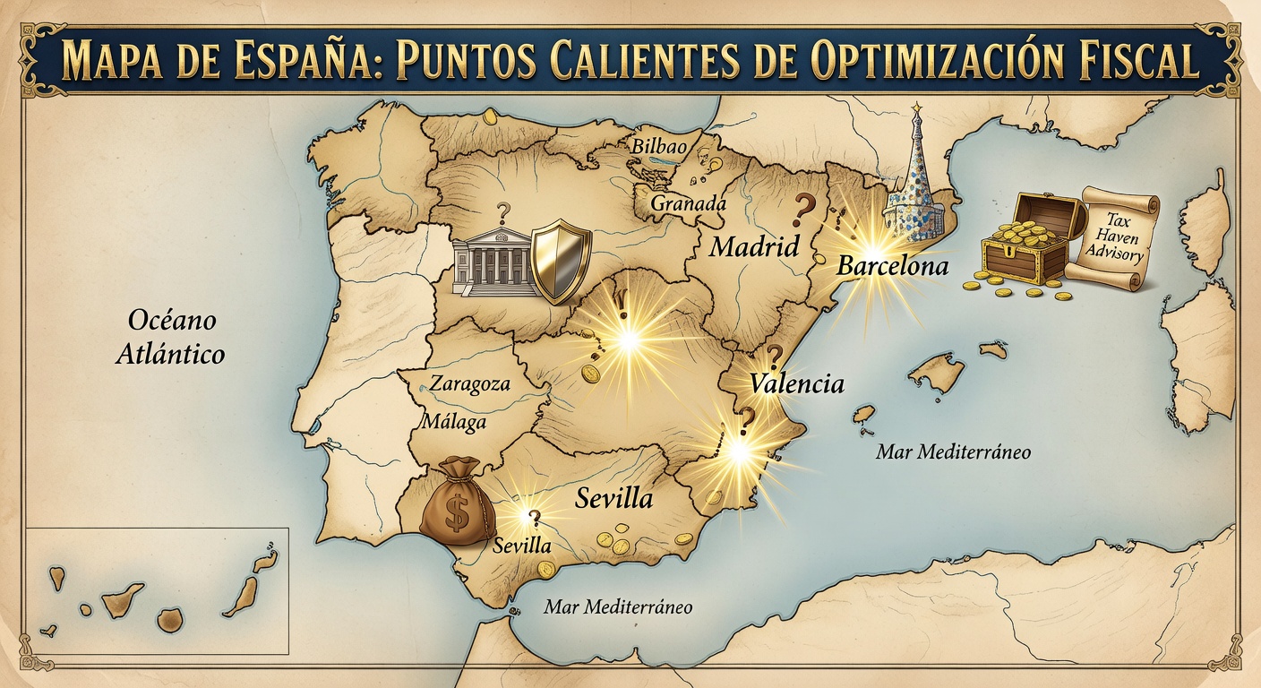 Mapa optimización fiscal España